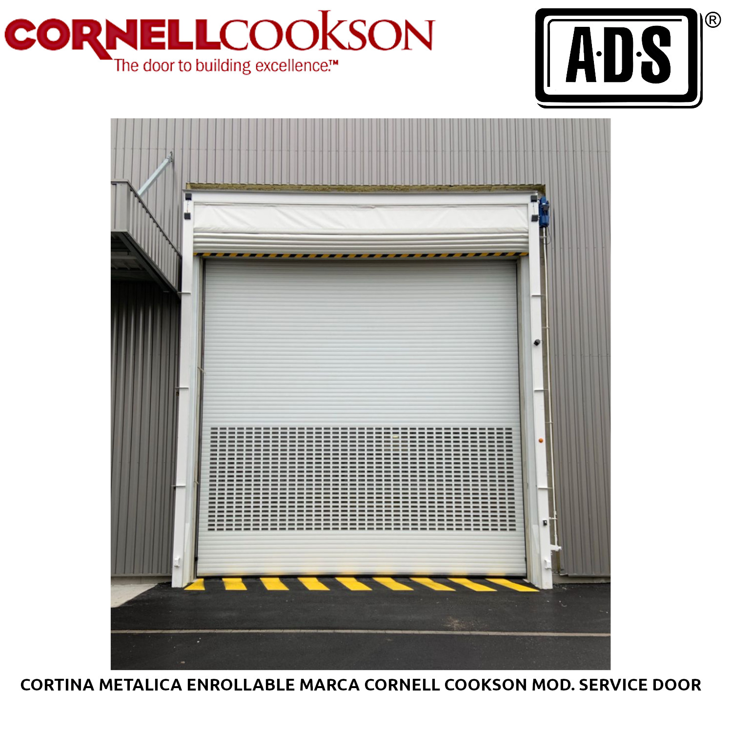 CORTINA METALICA ENROLLABLE MARCA CORNELL COOKSON MOD. SERVICE DOOR